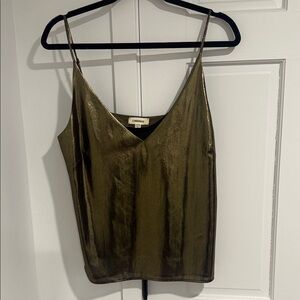 L'AGENCE Gold Camisole Top
